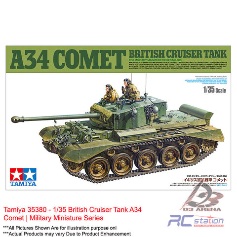 Tamiya #35380 - 1/35 British Cruiser Tank A34 Comet | Military Miniature Series