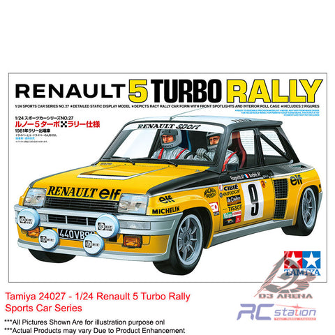 Tamiya #24027 - 1/24 Renault 5 Turbo Rally Sports Car Series