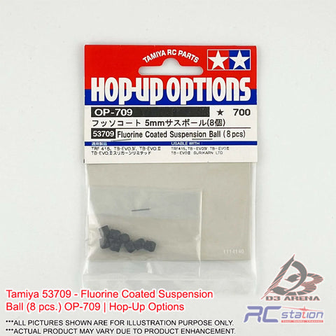 Tamiya #53709 - Fluorine Coated Suspension Ball (8 pcs.) OP-709 | Hop-Up Options