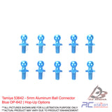Tamiya #53642 - 5mm Aluminum Ball Connector Blue OP-642 | Hop-Up Options