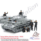 Tamiya Scale Models #35354 - 1/35 Wehrmacht Tank Crew Set | Military Collection Series
