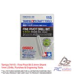 Tamiya #74115 - Fine Pivot Bit 0.4mm Shank 1mm | Drills, Punches & Engraving Tools