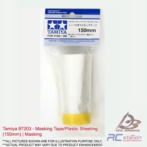 Tamiya #87203 - Masking Tape/Plastic Sheeting (150mm) | Masking