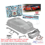 Team C Clear Body Shell TC057 1/10 NSX 2007 (Width 190mm, WheelBase 258mm)