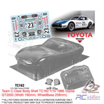 Team C Clear Body Shell TC162 1/10 1966 Toyota GT2000 (Width 190mm, WheelBase 258mm)