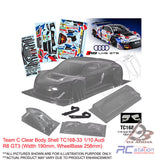 Team C Clear Body Shell TC168 1/10 Audi R8 GT3 (Width 190mm, WheelBase 258mm)