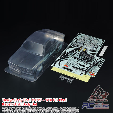Tamiya Body Shell #51727 - 1/10 RC Opel Kadett GT/E Body Set
