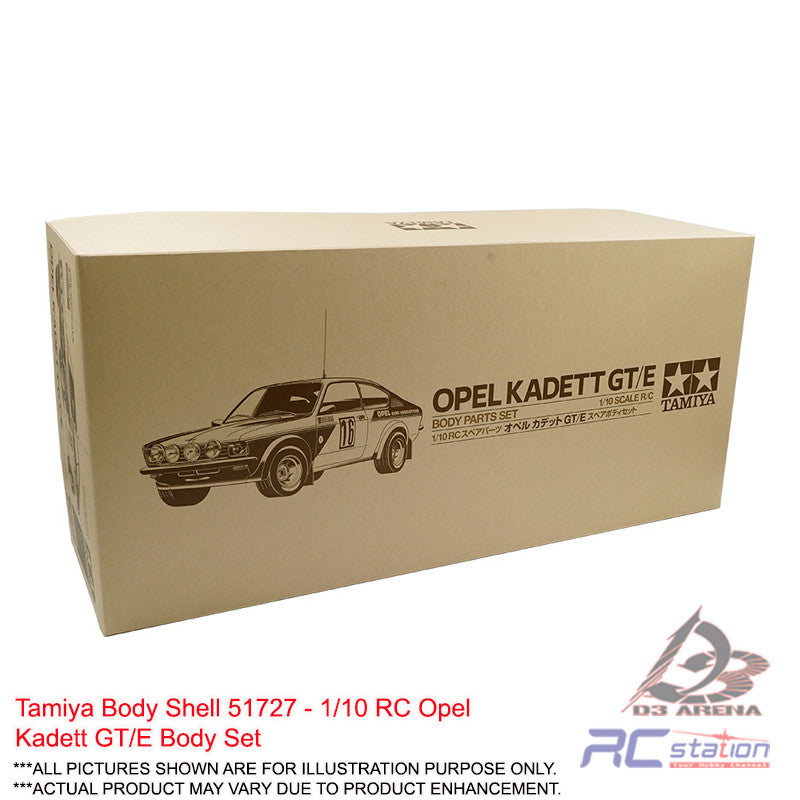 Tamiya Body Shell #51727 - 1/10 RC Opel Kadett GT/E Body Set – RC ...