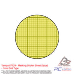 Tamiya #87129 - Masking Sticker Sheet (5pcs) - 1mm Grid Type