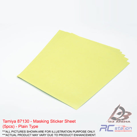 Tamiya #87130 - Masking Sticker Sheet (5pcs) - Plain Type