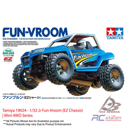 Tamiya #19024 - 1/32 Jr Fun-Vroom (EZ Chassis) | Mini 4WD Series