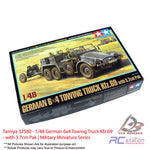 Tamiya #32580 - 1/48 German 6x4 Towing Truck Kfz.69 - with 3.7cm Pak | Military Miniature Series