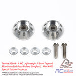 Tamiya #95683 - Jr HG Lightweight 13mm Tapered Aluminum Ball-Race Rollers (Ringless) | Mini 4WD Special Edition Products