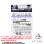 Tamiya #95683 - Jr HG Lightweight 13mm Tapered Aluminum Ball-Race Rollers (Ringless) | Mini 4WD Special Edition Products