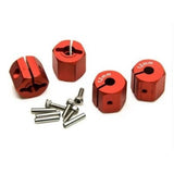 Wheel Adaptor for 1/10 RC Car (Blue, Black, Red, Titanium) Offset +4mm,+5mm,+6mm, 7mm, +8mm, +9mm, +10mm, +11mm, +12mm