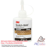 3M Scotch-Weld Instant Adhesive CA40H, Clear, 1 fl oz Bottle, 62382903300