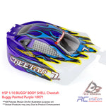 HSP 1/10 BUGGY BODY SHELL Cheetah Buggy Painted Purple 10071