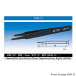 VETUS STRAIGHT TWEEZERS STAINLESS STEEL (110MM, 140MM, 135MM, 120MM, 110MM, 116MM)