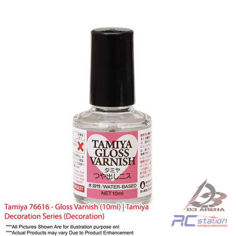 Tamiya #76616 - Gloss Varnish (10ml) | Tamiya Decoration Series (Decoration)
