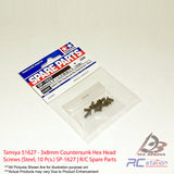 Tamiya #51627 - 3x8mm Countersunk Hex Head Screws (Steel, 10 Pcs.) SP-1627 | R/C Spare Parts