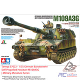 Tamiya #37022 - 1/35 German Bundeswehr Self-Propelled Howitzer M109A3G | Military Miniature Series