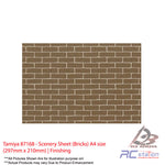 Tamiya #87168 - Scenery Sheet (Bricks) A4 size (297mm x 210mm) | Finishing