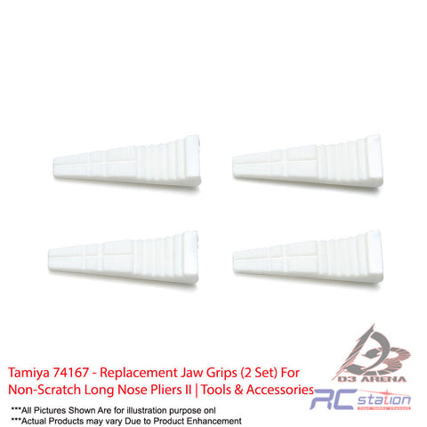 Tamiya #74167 - Replacement Jaw Grips (2 Set) For Non-Scratch Long Nose Pliers II | Tools & Accessories