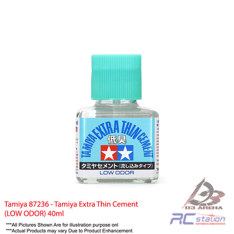 Tamiya #87236 - Tamiya Extra Thin Cement (LOW ODOR) 40ml