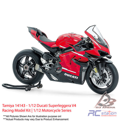 Tamiya #14143 - 1/12 Ducati Superleggera V4 Racing Model Kit | 1/12 Motorcycle Series