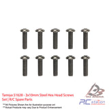 Tamiya #51628 - 3x10mm Steel Hex Head Screws Set | R/C Spare Parts