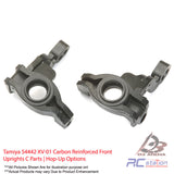 Tamiya #54442 XV-01 Carbon Reinforced Front Uprights C Parts | Hop-Up Options