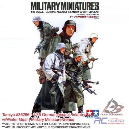 Tamiya #35256 - 1/35 German Assault Infantry w/Winter Gear | Military Miniature Series