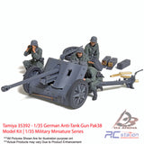 Tamiya #35392 - 1/35 German Anti-Tank Gun Pak38 Model Kit | 1/35 Military Miniature Series