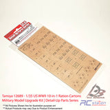 Tamiya #12689 - 1/35 US WWII 10-in-1 Ration Cartons Military Model Upgrade Kit | Detail-Up Parts Series