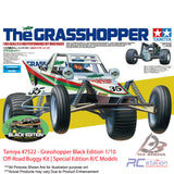 Tamiya #47522 - Grasshopper Black Edition 1/10 Off-Road Buggy Kit | Special Edition R/C Models