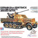 Tamiya #35144 - 1/35 German Sd.Kfz.7/2 8-ton Half-Track with Flak 37 Model Kit | Military Miniature Series