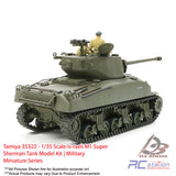 Tamiya #35322 - 1/35 Scale Is-raeli M1 Super Sherman Tank Model Kit | Military Miniature Series