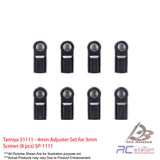 Tamiya #51111 - 4mm Adjuster Set for 3mm Screws (8 pcs) SP-1111