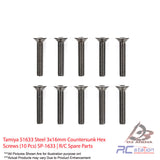 Tamiya #51633 Steel 3x16mm Countersunk Hex Screws (10 Pcs) SP-1633 | R/C Spare Parts