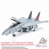 Tamiya #60313 - 1/32 F-14A Tomcat VF-154 Black Knights Military Aircraft Model Kit | Aircraft Series
