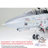 Tamiya #60313 - 1/32 F-14A Tomcat VF-154 Black Knights Military Aircraft Model Kit | Aircraft Series