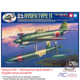 Tamiya #61507 - 1/48 Kawanishi Kyofu Model 11 Propeller Action Aircraft Kit