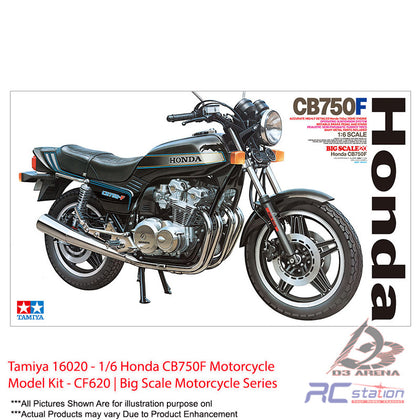 Tamiya #16020 - 1/6 Honda CB750F Motorcycle Model Kit - CF620 | Big Scale Motorcycle Series