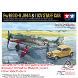 Tamiya #25213 - 1/48 Focke-Wulf Fw190 D-9 JV44 & Citroen 11CV Staff Car Model Kit | Limited Edition Static Products