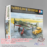 Tamiya #25213 - 1/48 Focke-Wulf Fw190 D-9 JV44 & Citroen 11CV Staff Car Model Kit | Limited Edition Static Products