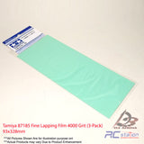 Tamiya #87185 Fine Lapping Film 4000 Grit (3-Pack) 93x328mm