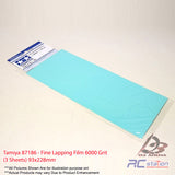 Tamiya #87186 - Fine Lapping Film 6000 Grit (3 Sheets) 93x228mm