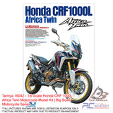 Tamiya #16042 - 1/6 Scale Honda CRF 1000L Africa Twin Motorcycle Model Kit | Big Scale Motorcycle Series