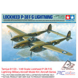 Tamiya #61120 - 1/48 Scale Lockheed P-38 F/G Lightning Military Aircraft Model Kit | Aircraft Series