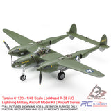 Tamiya #61120 - 1/48 Scale Lockheed P-38 F/G Lightning Military Aircraft Model Kit | Aircraft Series